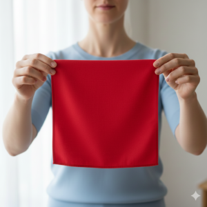 ハンカチ（赤）#1234-5701