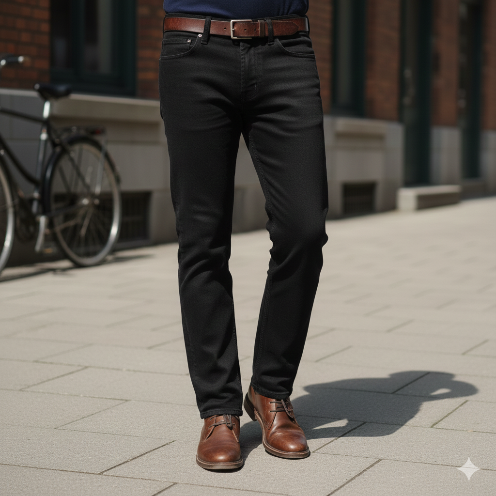 デニムパンツ(黒)#1234-5691