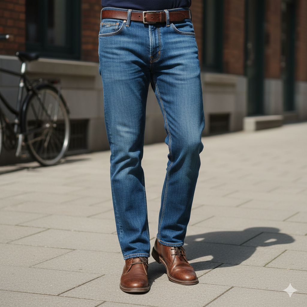 デニムパンツ(青)#1234-5690