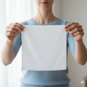 ハンカチ（白）#1234-5700